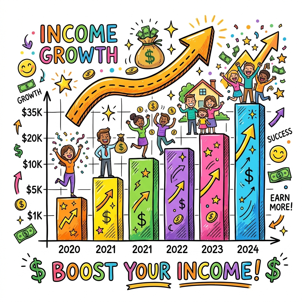 Income opportunity doodle chart